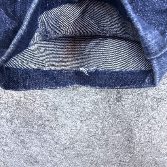 Y2K Style & Co Ankle Jeans Womens 12 Petite Blue Stretch Gold Studded Cropped - Picture 8 of 11